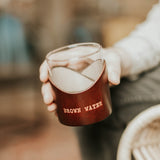 Brown Water Lowball Glass