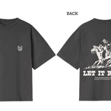 Let It Ride Graphic Tee - BLACK