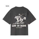 Let It Ride Graphic Tee - BLACK