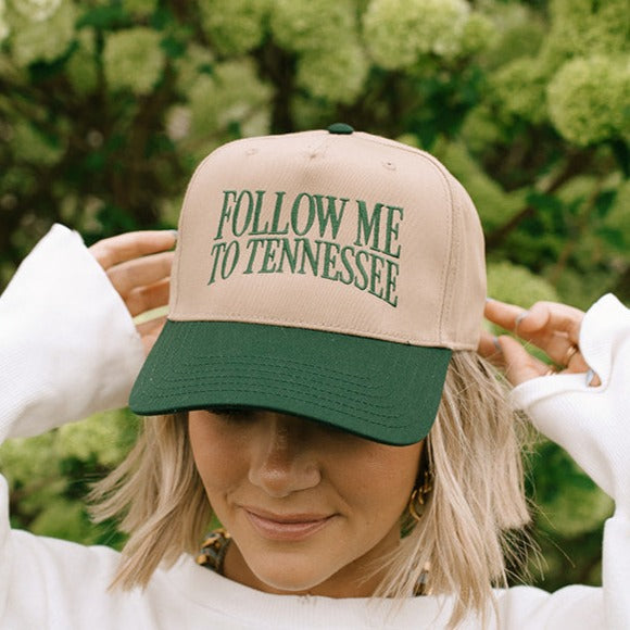 Follow Me To Tennessee Trucker Hat Green