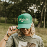 Nashville! Now That's Country Trucker Hat Green