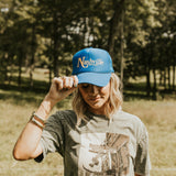 Nashville! Now That's Country Trucker Hat Blue