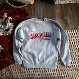 Grey Nashville Christmas Crewneck