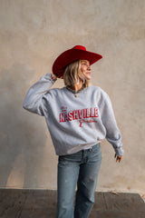 Grey Nashville Christmas Crewneck