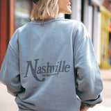 Nasvhille! Now That's Country Crewneck - Slate