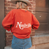 Nasvhille! Now That's Country Crewneck - Amber