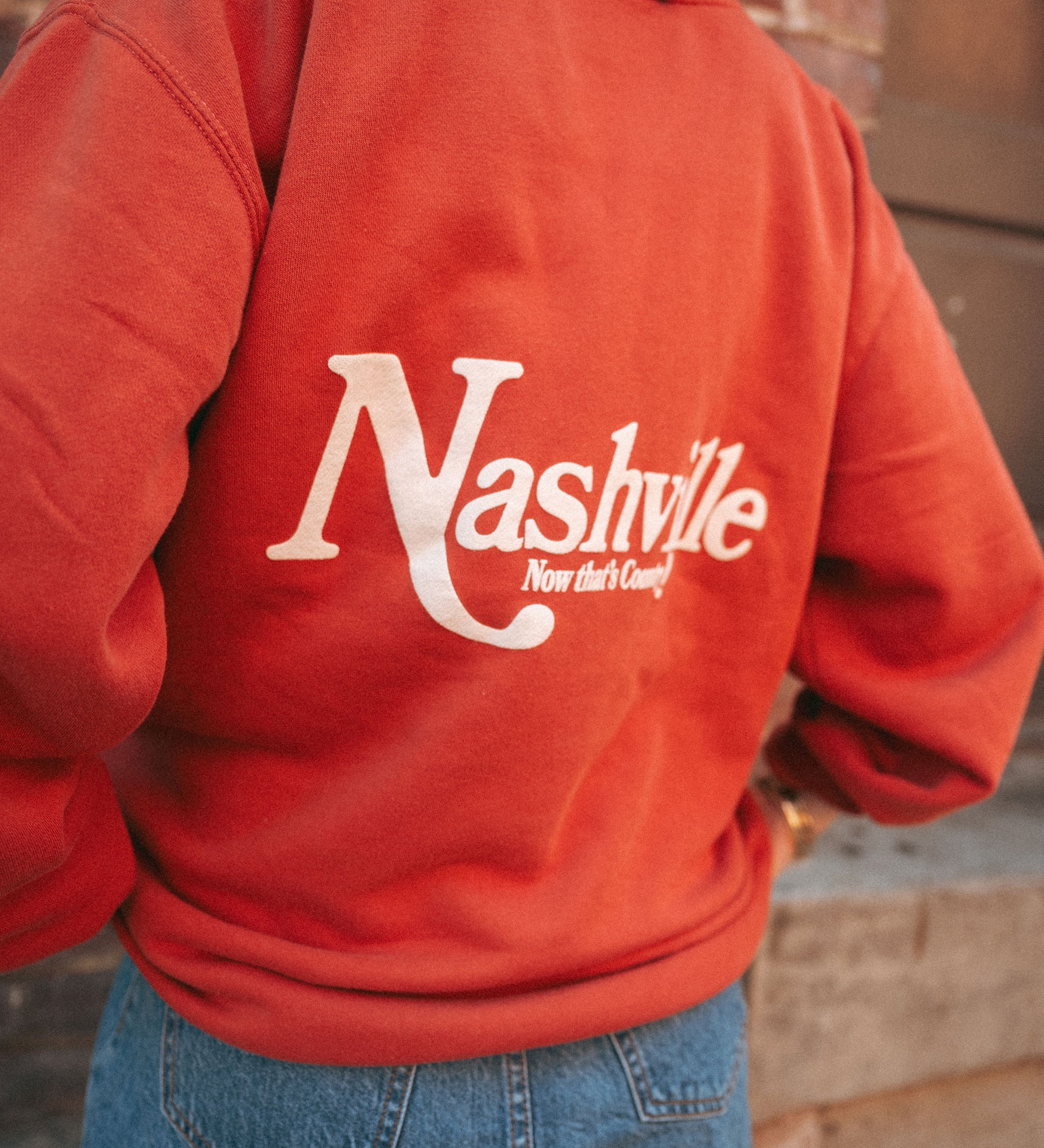 Nasvhille! Now That's Country Crewneck - Amber