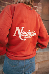 Nasvhille! Now That's Country Crewneck - Amber