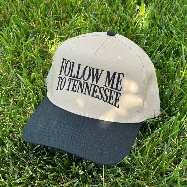 Follow Me To Tennessee Trucker Hat Black
