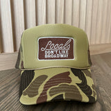 Locals Don't Like Broadway Camo Trucker Hat