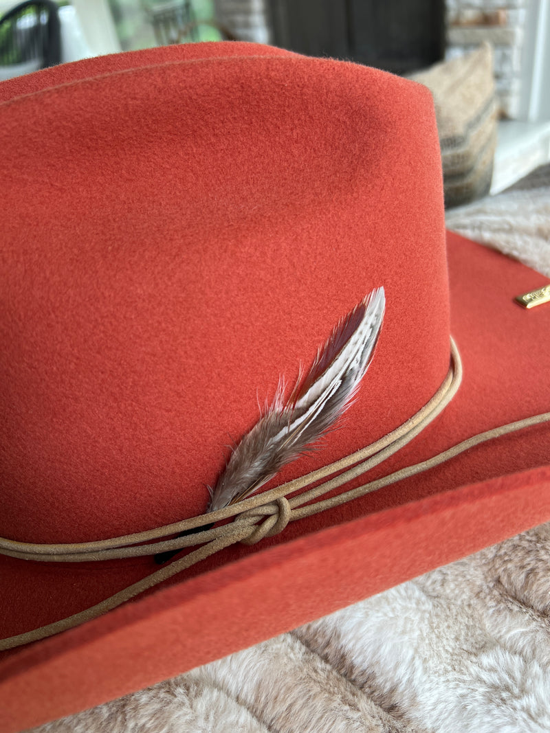 Handstacked Hat Feathers