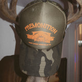 Premonition Hunt Camp Camo Trucker Hat