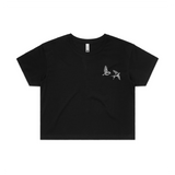 Woman's Logo Crop Black