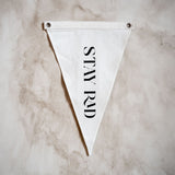 Stay Rad Pennant Natural