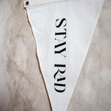 Stay Rad Pennant Natural